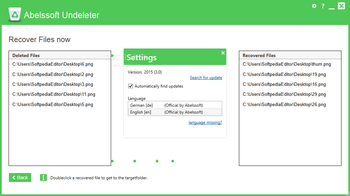 Abelssoft Undeleter screenshot 5
