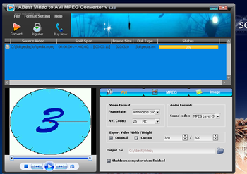 ABest Video to AVI MPEG Converter screenshot