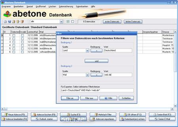 Abetone-Datenbank screenshot 2