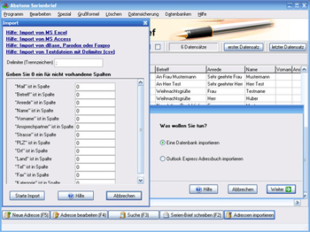 Abetone Serienbrief screenshot