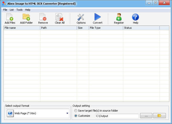 Abex Image to HTML OCR Converter screenshot