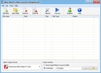 Abex Word to Flash Converter screenshot