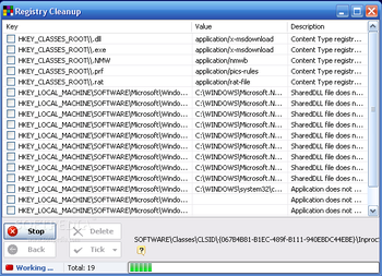Abexo Free Registry Cleaner screenshot 3