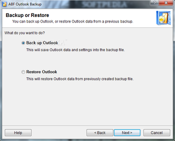 ABF Outlook Backup screenshot
