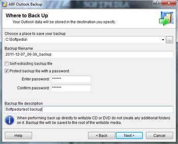 ABF Outlook Backup screenshot 3