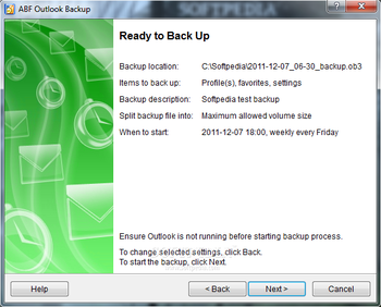 ABF Outlook Backup screenshot 7