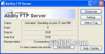 Ability FTP Server screenshot 2