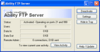 Ability FTP Server screenshot 4