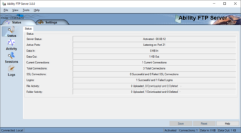 Ability FTP Server screenshot