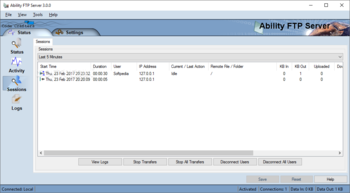 Ability FTP Server screenshot 3