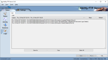 Ability FTP Server screenshot 4