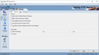 Ability FTP Server screenshot 7