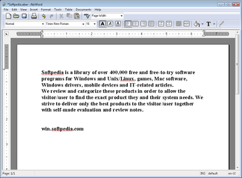 AbiWord nLite Addon screenshot