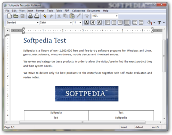 AbiWord screenshot