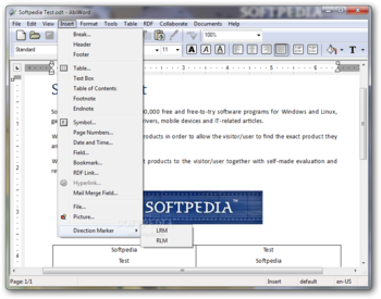 AbiWord screenshot 4