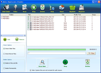 Able Duplicate Finder screenshot