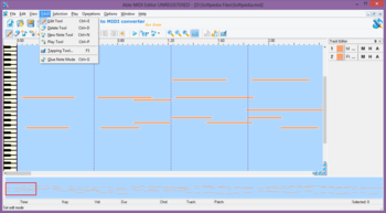 Able MIDI Editor screenshot 2