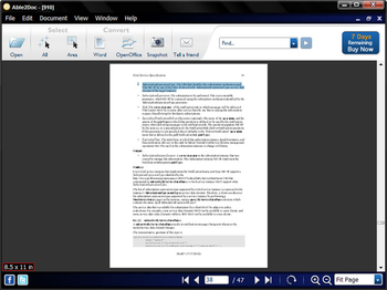 Able2Doc - PDF to Word Converter screenshot