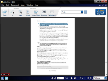 Able2Doc - PDF to Word Converter screenshot