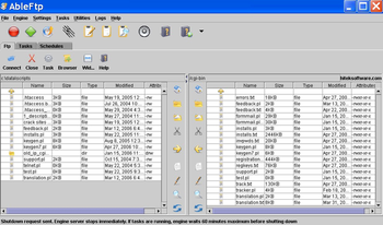 AbleFTP - Linux screenshot