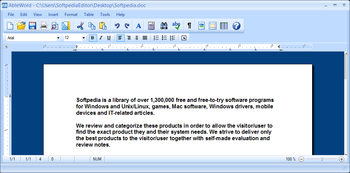 AbleWord screenshot