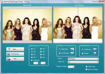 Abonsoft Big Image Printer screenshot