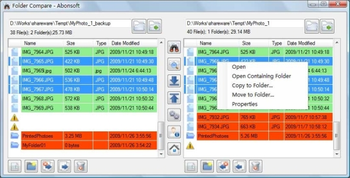 Abonsoft Folder Compare screenshot