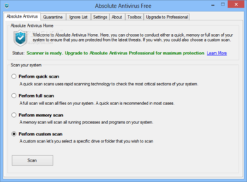 Absolute Antivirus screenshot