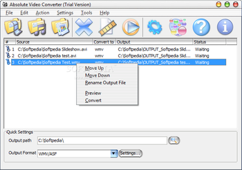 Absolute Video Converter screenshot