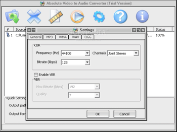 Absolute Video to Audio Converter screenshot 3