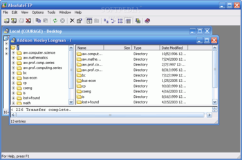 AbsoluteFTP screenshot 2