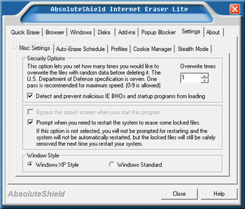 AbsoluteShield Internet Eraser Lite screenshot 5