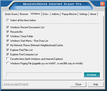 AbsoluteShield Internet Eraser Pro screenshot 3