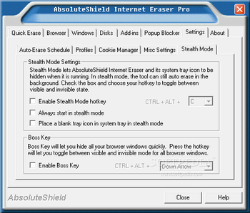 AbsoluteShield Internet Eraser Pro screenshot 9