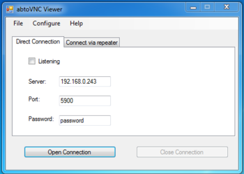abtoVNC Viewer screenshot