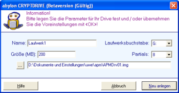 abylon CRYPTDRIVE screenshot 2