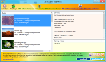 abylon EXIF-CLEANER screenshot