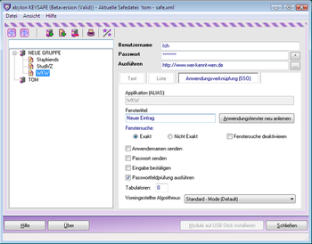 abylon KEYSAFE screenshot