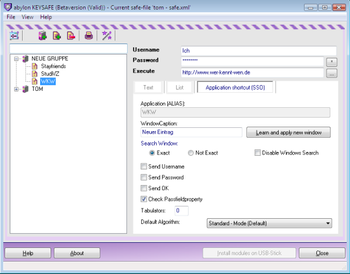 Abylon Keysafe screenshot