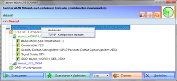 abylon WLAN-Live-Scanner screenshot