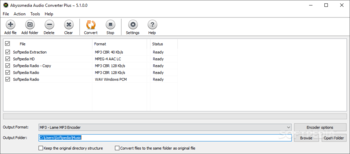 AbyssMedia Audio Converter Plus screenshot