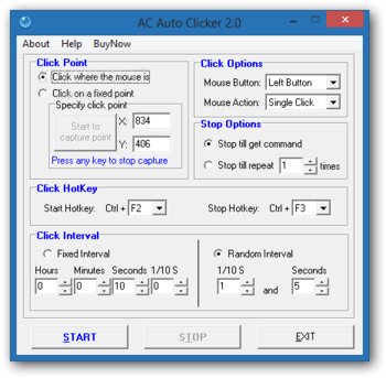 AC Auto Clicker screenshot