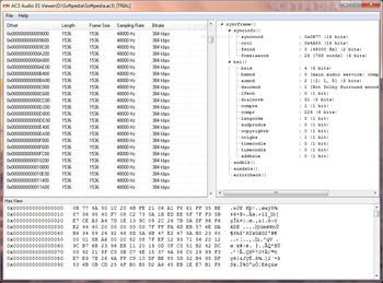 AC3 Audio ES Viewer screenshot