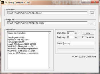 AC3 Delay Corrector screenshot
