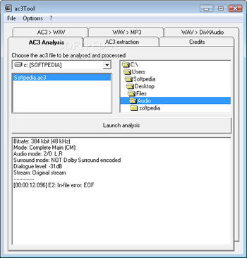 AC3 Tool screenshot