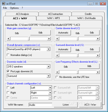 AC3 Tool screenshot 2