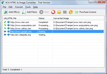 ACA HTML to Image Converter screenshot 2