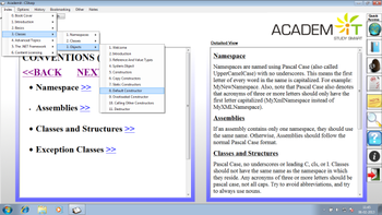 Academit : The Essentials of C# Wikibook screenshot