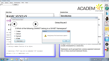 Academit : The Essentials of C# Wikibook screenshot 2