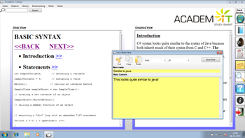 Academit : The Essentials of C# Wikibook screenshot 3